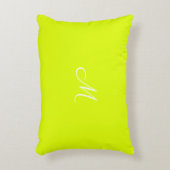 チャートルーズイエローモノグラムの- アクセントクッション (正面(垂直))
