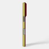 チャートルーズグリーンとバーガンディのストライプ柄  Case-Mate iPhoneケース (裏面 / 右)