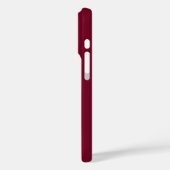 チャートルーズグリーンとバーガンディのストライプ柄  Case-Mate iPhoneケース (裏面 / 左)