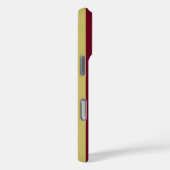チャートルーズグリーンとバーガンディのストライプ柄  Case-Mate iPhoneケース (裏面 / 右)