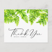 チャートルーズグリーン離れファーンズ結婚の感謝 ポストカード (正面)