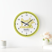 チャートルーズペイズリー裁縫機大時計 ラージ壁時計 (ホーム)