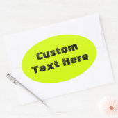 チャートルーズ 楕円形シール (封筒)