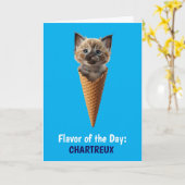 チャートルー円錐 カード (黄色い花)