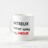 チャートルー大好きコーヒーマグ コーヒーマグカップ (正面左)