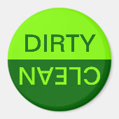 チャートレイズとダークグリーン汚れクリーン磁石 マグネット (正面)