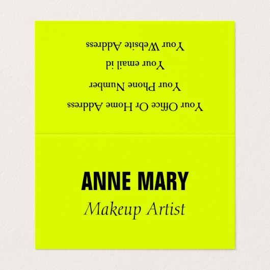 チャートレイズイエローネオンカラフルブライトスタイリッシュ 名刺 (外部フラット)
