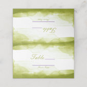 チャートレイズグリーンウォーターカラーテーブル番号席 プレイスカード (外部開封)