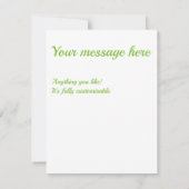 チャートレイズグリーンダイヤモンドパターン 出欠カード (裏面)