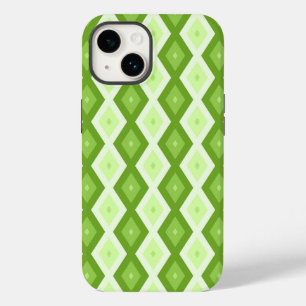 チャートレイズグリーンダイヤモンドパターン Case-Mate iPhone 14ケース
