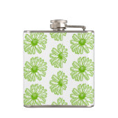 チャートレイズグリーンデイジープリントヒッパイフラワープリント フラスク (裏面)