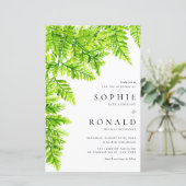 チャートレイズグリーンファーン離れズ結婚式招待状 (スタンド正面)