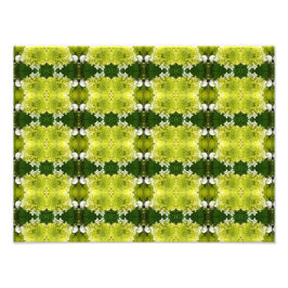 チャートレイズグリーン抽象芸術アジサイ開花パターン フォトプリント           