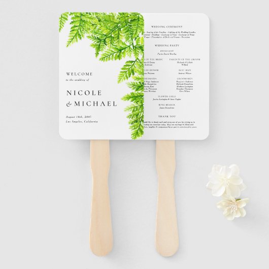 チャートレイズグリーン離れファーンズウッドラ結婚ンド ハンドファン (正面&裏面)