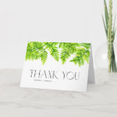 チャートレイズグリーン離れファーンズガーランド結婚ズ サンキューカード (正面)