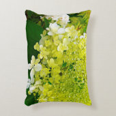 チャートレイズグリーン、ライムライトアジサイ、 アクセントクッション (正面(垂直))