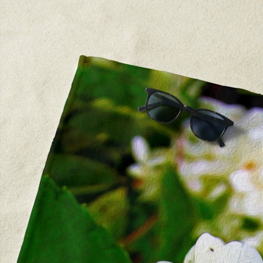 チャートレイズグリーン、ライムライトアジサイ、 ビーチタオル (インサイチュ)