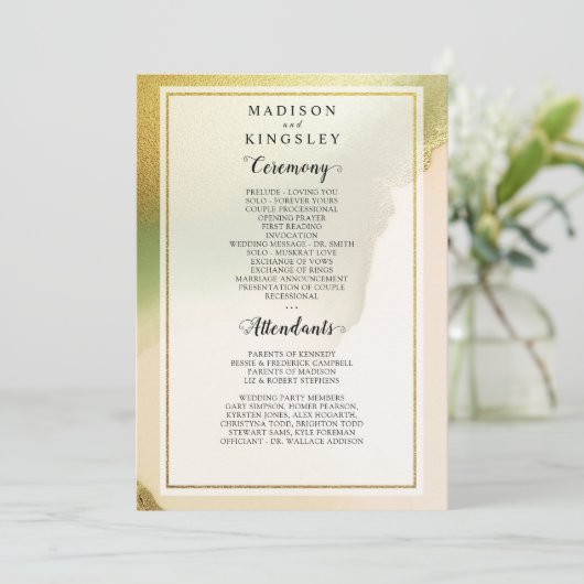 チャートレイズファブ抽象芸術アメージング結婚式 プログラム (スタンド正面)