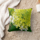 チャートレエレガントーズグリーンライムライトアジサイ クッション (ブランケット)