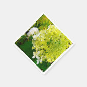 チャートレエレガントーズグリーンライムライトアジサイ スタンダードカクテルナプキン (角)