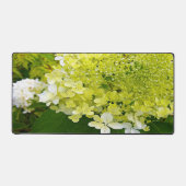 チャートレエレガントーズグリーンライムライトアジサイ デスクマット (正面)