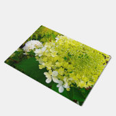 チャートレエレガントーズグリーンライムライトアジサイ ドアマット (アングル)