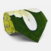 チャートレエレガントーズグリーンライムライトアジサイ ネクタイ (ロール)