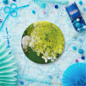 チャートレエレガントーズグリーンライムライトアジサイ ペーパープレート (パーティー)