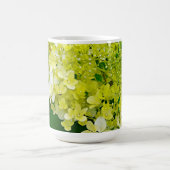 チャートレエレガントーズグリーンライムライトアジサイ モーフィングマグカップ (中央)