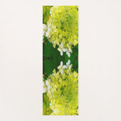 チャートレエレガントーズグリーンライムライトアジサイ ヨガマット (正面)