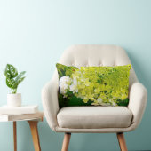 チャートレエレガントーズグリーンライムライトアジサイ ランバークッション (椅子)