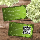 チャートレエレガントーズグリーン結婚ズのウェブサイト エンクロージャーカード