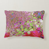 チャートレエレガントーズグリーン、ピンク、青あじさい アクセントクッション (裏面)