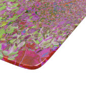 チャートレエレガントーズグリーン、ピンク、青あじさい カッティングボード (角)