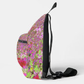 チャートレエレガントーズグリーン、ピンク、青あじさい スリングバッグ (右)