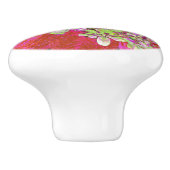 チャートレエレガントーズグリーン、ピンク、青あじさい セラミックノブ (側面)