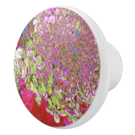 チャートレエレガントーズグリーン、ピンク、青あじさい セラミックノブ