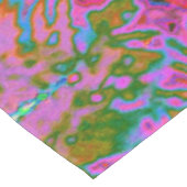 チャートレエレガントーズグリーン、ピンク、青あじさい テーブルクロス (アングル)