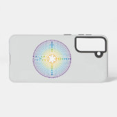 チャートレスの迷路イラストレーション – レインボーカラー SAMSUNG GALAXYケース (裏面横)