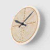 チャートレスラビリンス ラウンド壁時計 (傾斜)