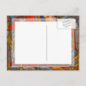 チャートレス大聖堂のステンドグラス窓 ポストカード (裏面)