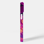チャートレモノグラムのーズダークマゼンタアクア Case-Mate iPhoneケース (裏面 / 右)