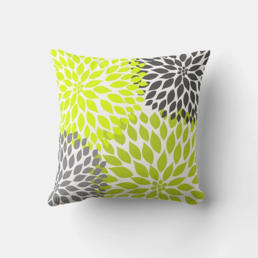 チャートレーズグリーングレーダリアモダンデコールソファ枕 クッション (裏面)