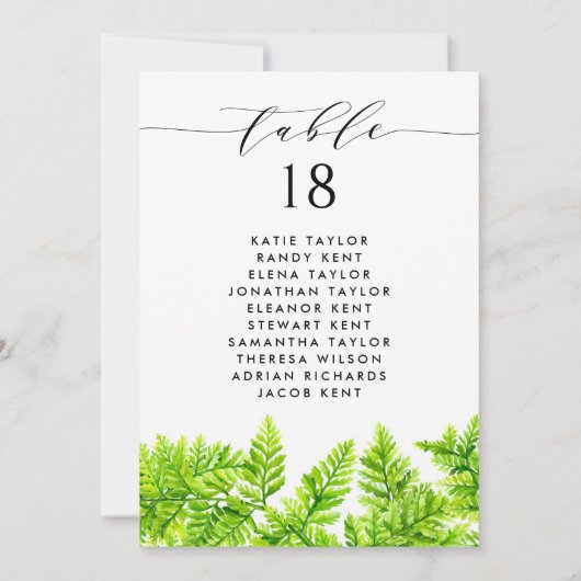 チャートレーズグリーン離れファーンのテー結婚ブル計画 招待状 (裏面)