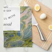 チャートレーズマーブルクリスチャンヒメンキッチンタオル キッチンタオル (四つ折り)