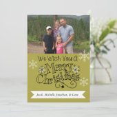 チャートレーズメリークリスマスフォトホリデーカード シーズンカード (スタンド正面)