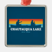 チャートークレイクニューヨークカヌー メタルオーナメント (正面)