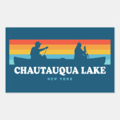 チャートークレイクニューヨークカヌー 長方形シール (正面)