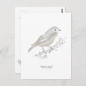 チャープ・リトルフィンチ ポストカード (正面/裏面)