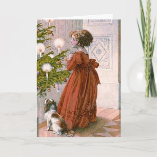 チャーミングでビクトリアンなクリスマスカード シーズンカード (正面)